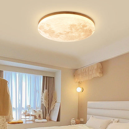 Okrągła Lampa Sufitowa Moon LED – Minimalistyczne Oświetlenie Do Salonów I Sypialni 0