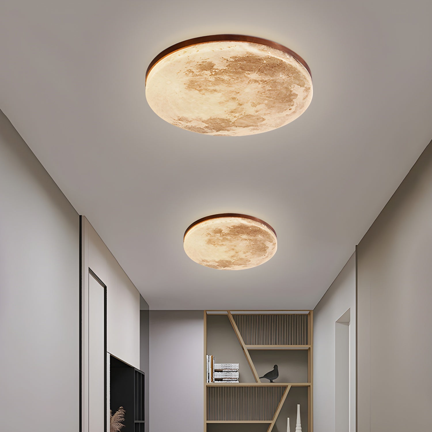 Okrągła Lampa Sufitowa Moon LED – Minimalistyczne Oświetlenie Do Salonów I Sypialni 5