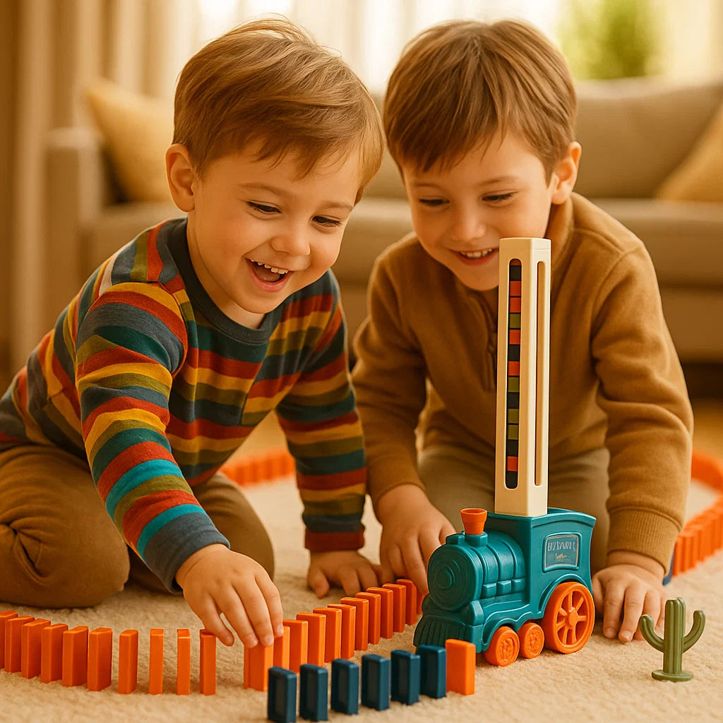 Pociąg Domino Edukacyjny dla Dzieci – Kreatywna Zabawa dla 3-4 Latków 6