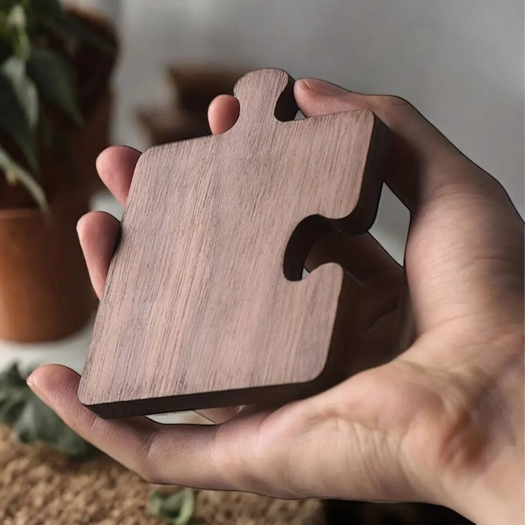 Podstawki Do Puzzli Z Drewna Orzechowego – Elegancka Dekoracja Na Twój Stół 5