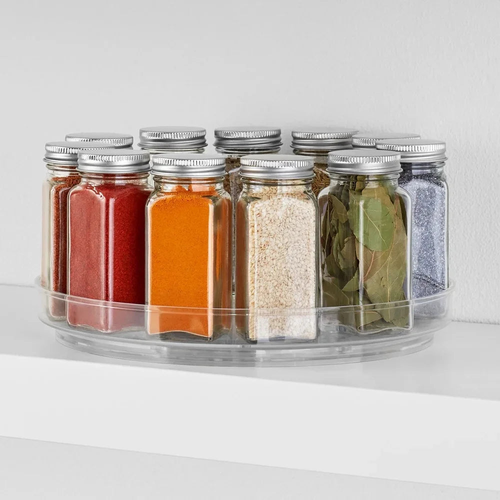 Przezroczysty Organizer na Gramofon 10-Calowy – Łatwy Dostęp do Przypraw 0