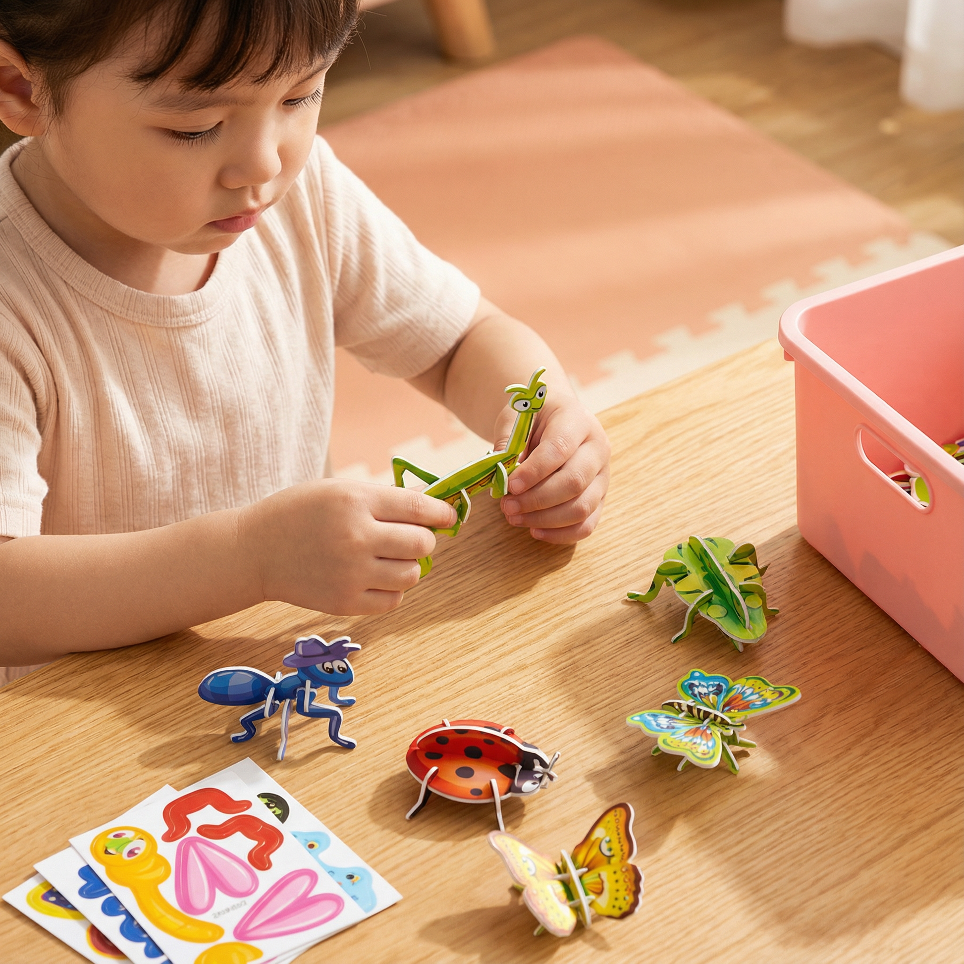 Puzzle 3D Dla Dzieci z Kreskówek – Kreatywna Zabawka dla Małych Artystów 7