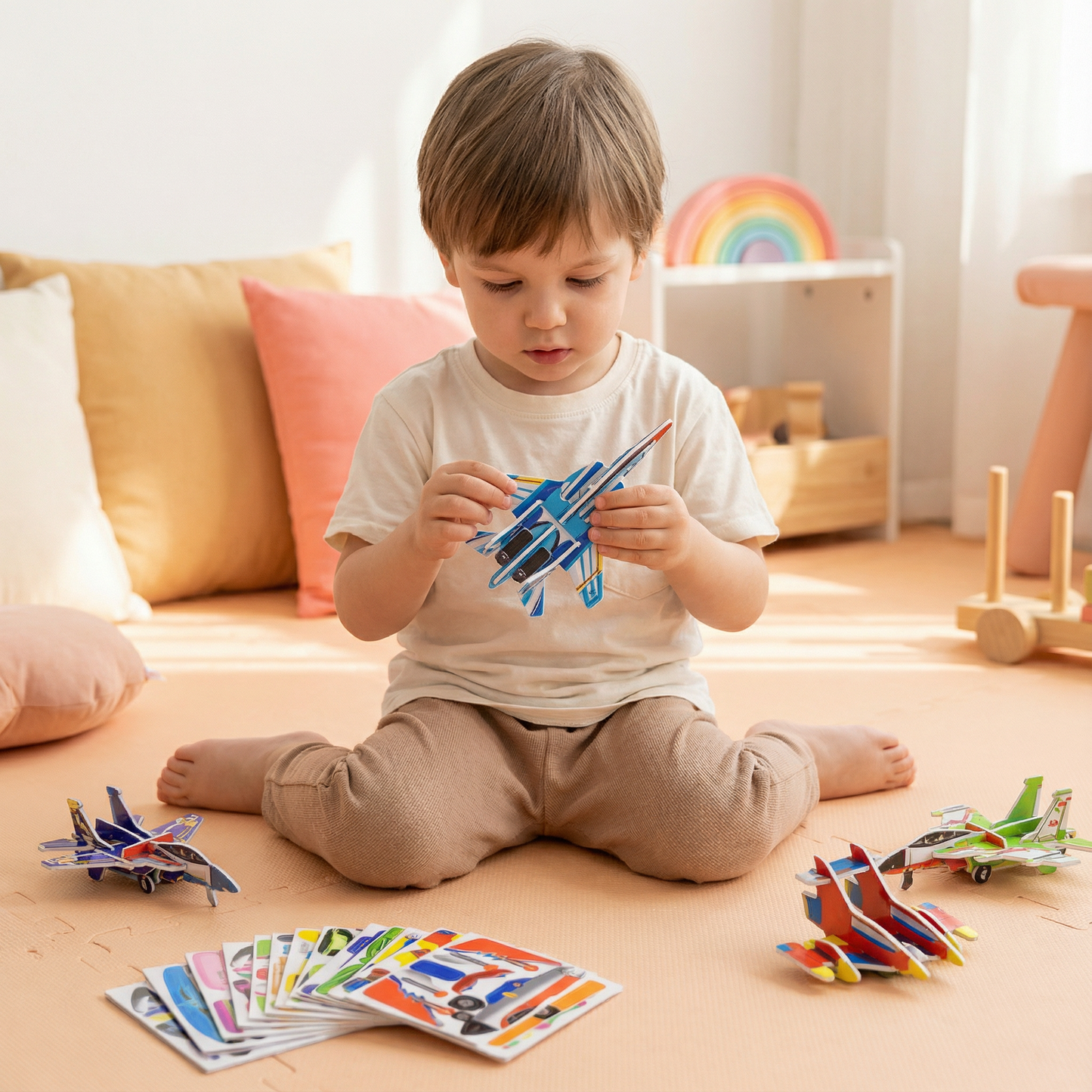 Puzzle 3D Dla Dzieci z Kreskówek – Kreatywna Zabawka dla Małych Artystów 8
