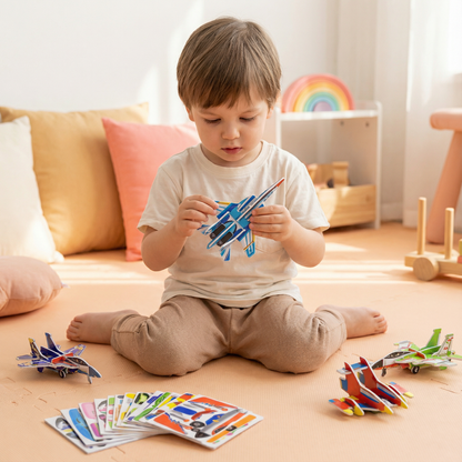Puzzle 3D Dla Dzieci z Kreskówek – Kreatywna Zabawka dla Małych Artystów 8