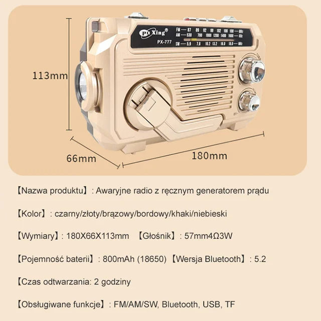 Ręczne Radio Z Funkcją Ładowania Awaryjnego – Niezawodna Komunikacja W Kryzysowych Sytuacjach 5
