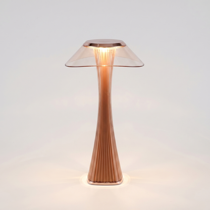 Rzeźbiona Lampa Stołowa Bezprzewodowa Czarna – Eleganckie Akcenty Światła 0