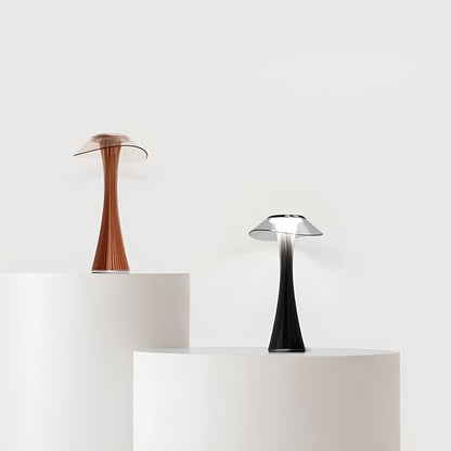 Rzeźbiona Lampa Stołowa Bezprzewodowa Czarna – Eleganckie Akcenty Światła 3