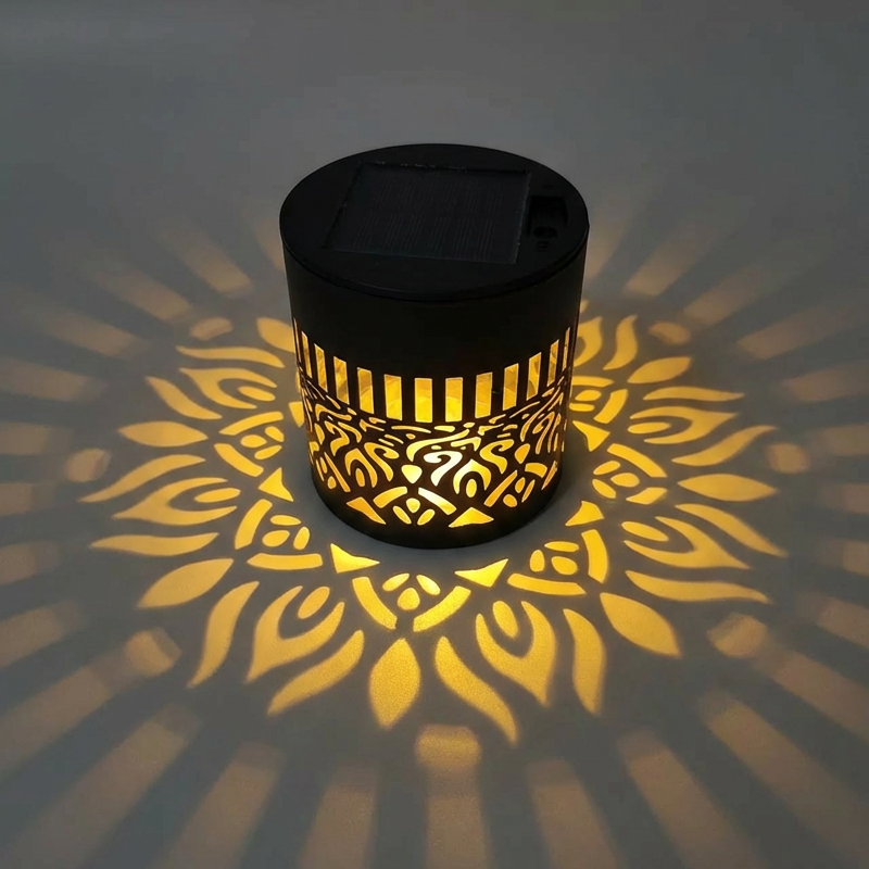 Solarna Lampa Mandala Ogrodowa – Ekologiczne Oświetlenie Zewnętrzne w Stylu Vintage 7