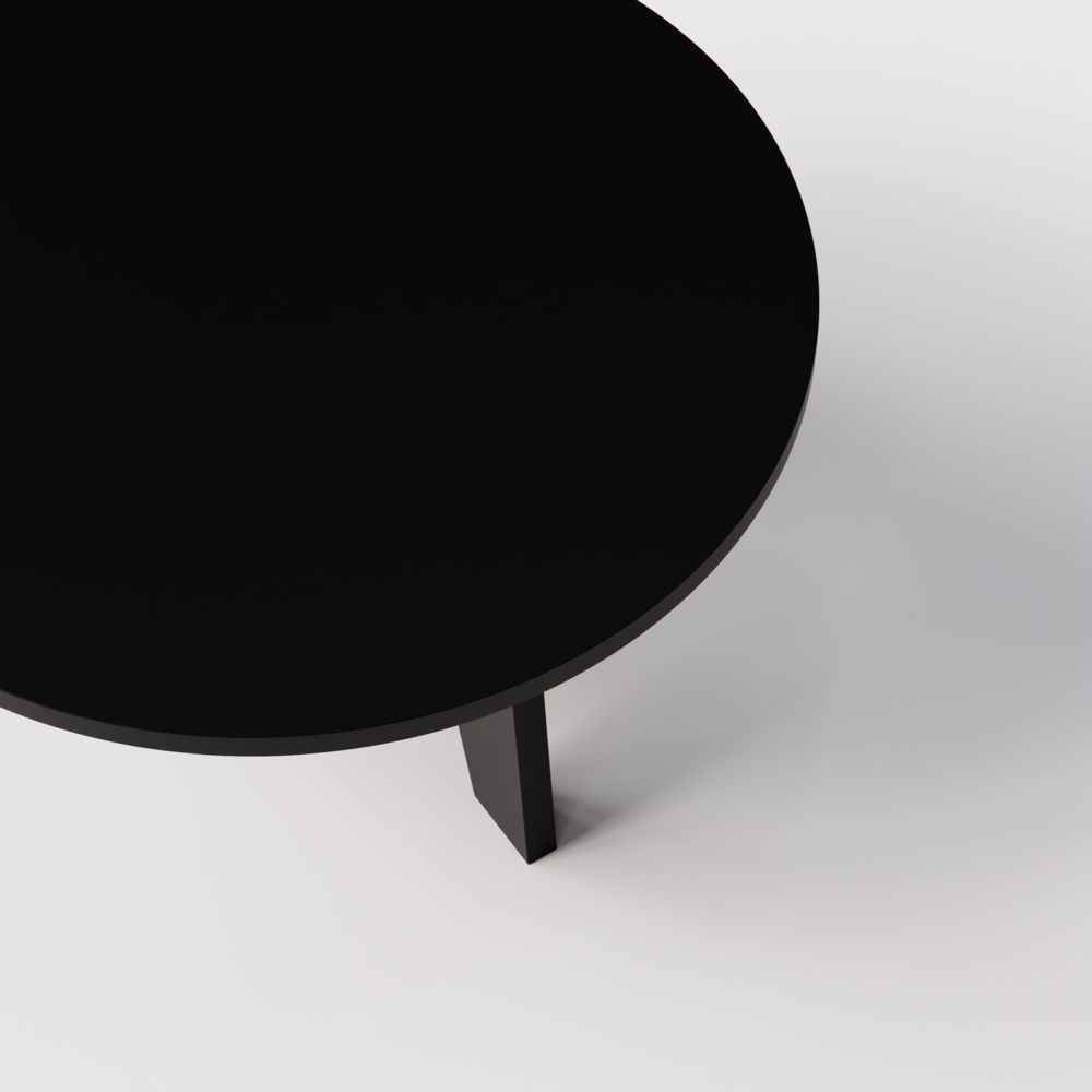 Stolik Kawowy Ella Okrągły Czarny 90 cm – Elegancki Mebel Do Nowoczesnego Salonu 1