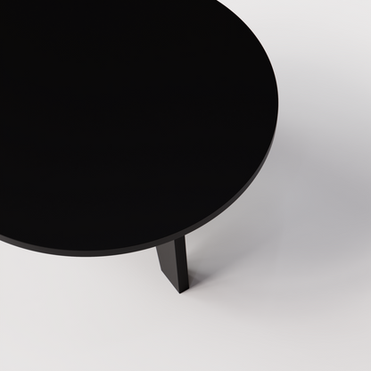 Stolik Kawowy Ella Okrągły Czarny 90 cm – Elegancki Mebel Do Nowoczesnego Salonu 1