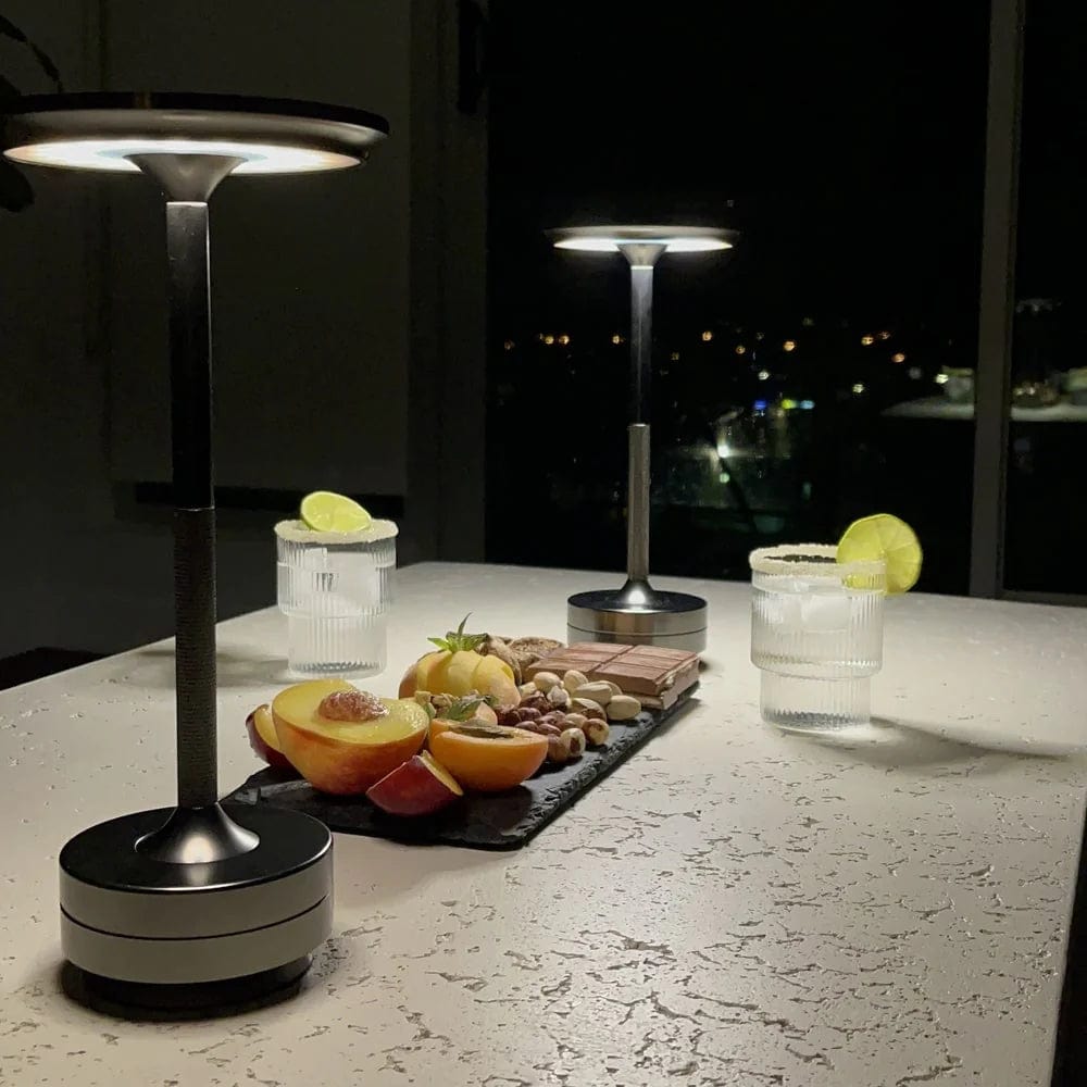 Stylowa Lampa Stołowa Bezprzewodowa Czarna – Eleganckie Oświetlenie do Wnętrz 8