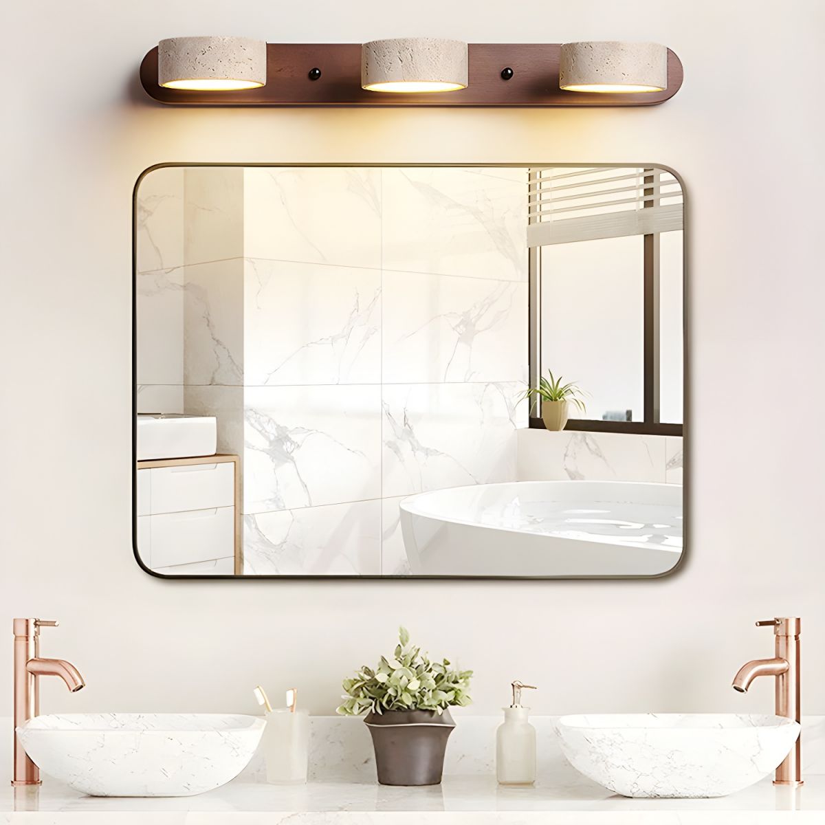 Travertine Duo Kinkiet Ścienny – Elegancka Atmosfera w Każdym Wnętrzu 3