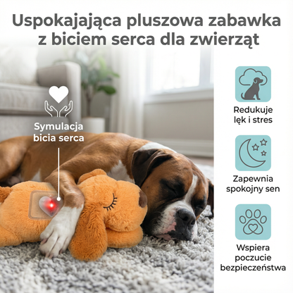 Uspokajająca Pluszowa Zabawka z Biciem Serca – Komfort i Bezpieczeństwo dla Twojego Pupila 1