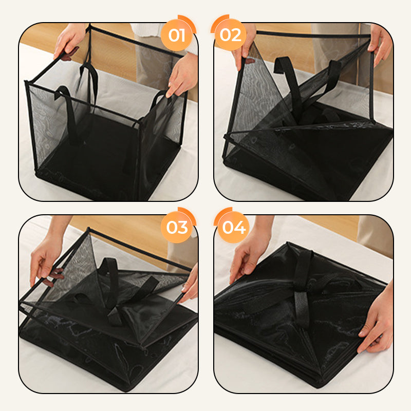 Wszechstronny Kosz Na Ubrania Z Siatki – Praktyczne Rozwiązanie Do Organizacji 4