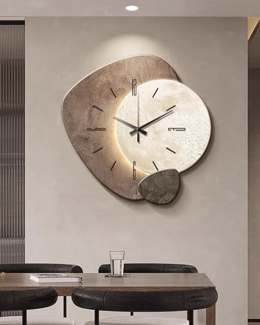 Zegar Ścienny Lune Aura – Elegancki Motyw Księżyca do Nowoczesnych Wnętrz 1