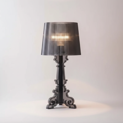 Lampa barokowa - stołowa dekoracyjna z abażurem