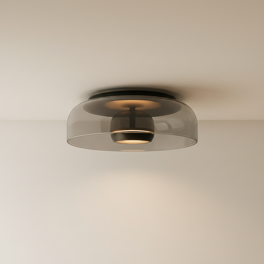 Lampa Sufitowa Szklana LED Crystal – Styl Zen Japońska do Salonu