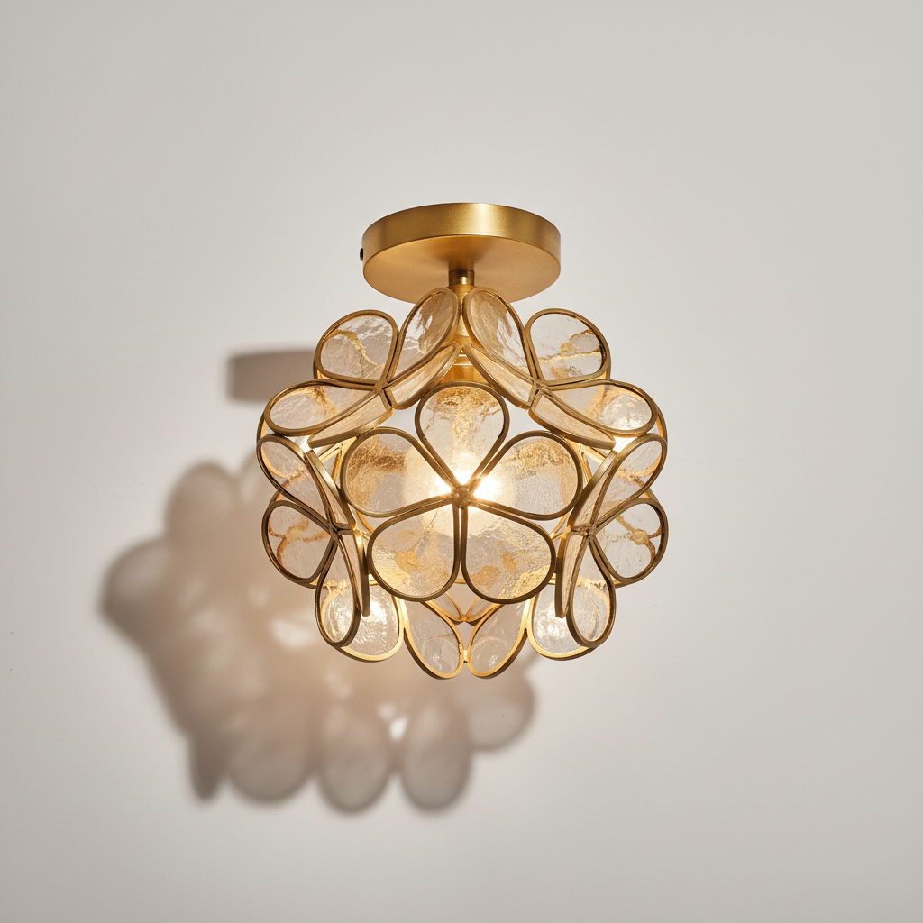 Lampa Sufitowa Szklana Inge – Nowoczesna Elegancka do Salonu