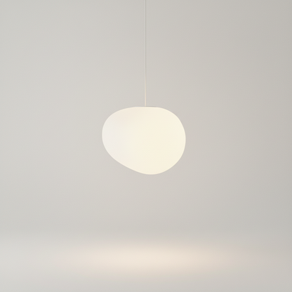 Lampa Wisząca Kamienna Wabi Sabi – Japońska Szklana do Salonu