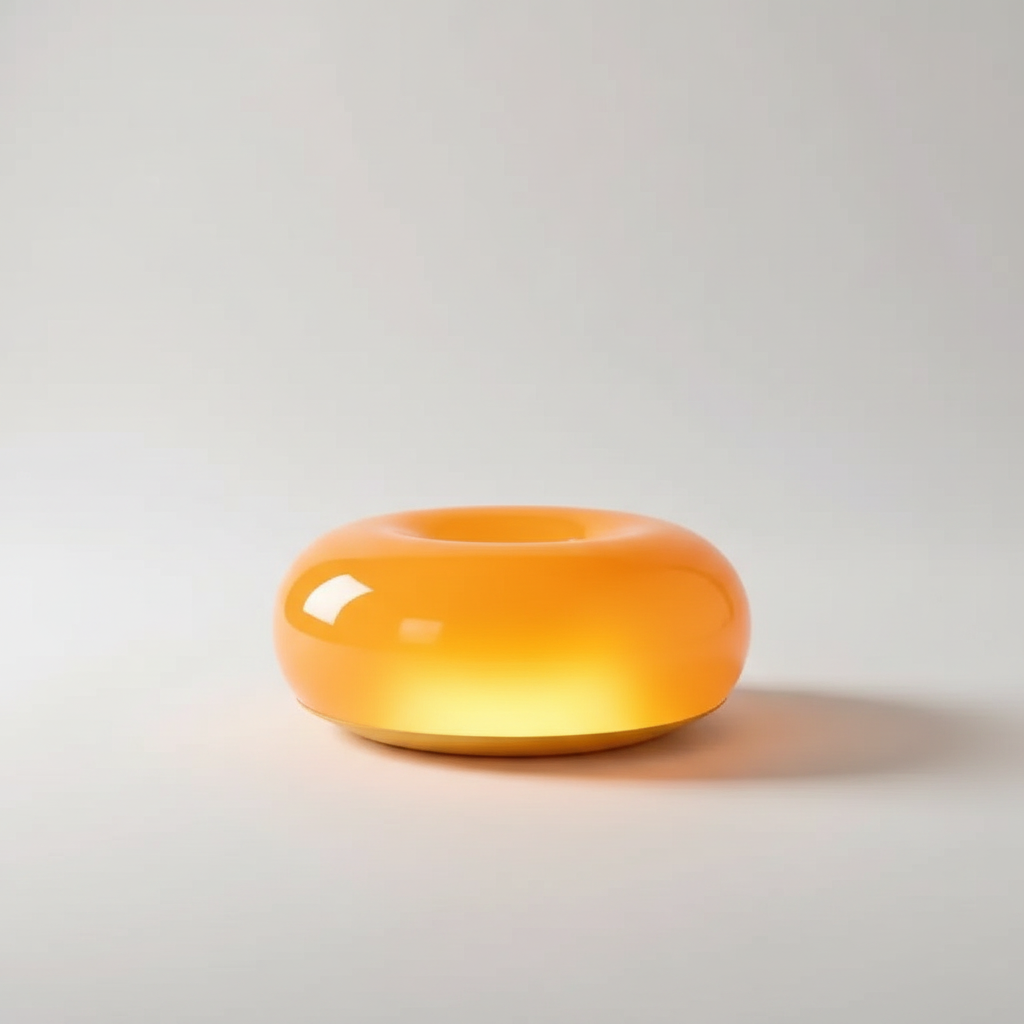 Lampa Stołowa Bauhaus Okrągła Szklana – Minimalistyczna LED do Salonu