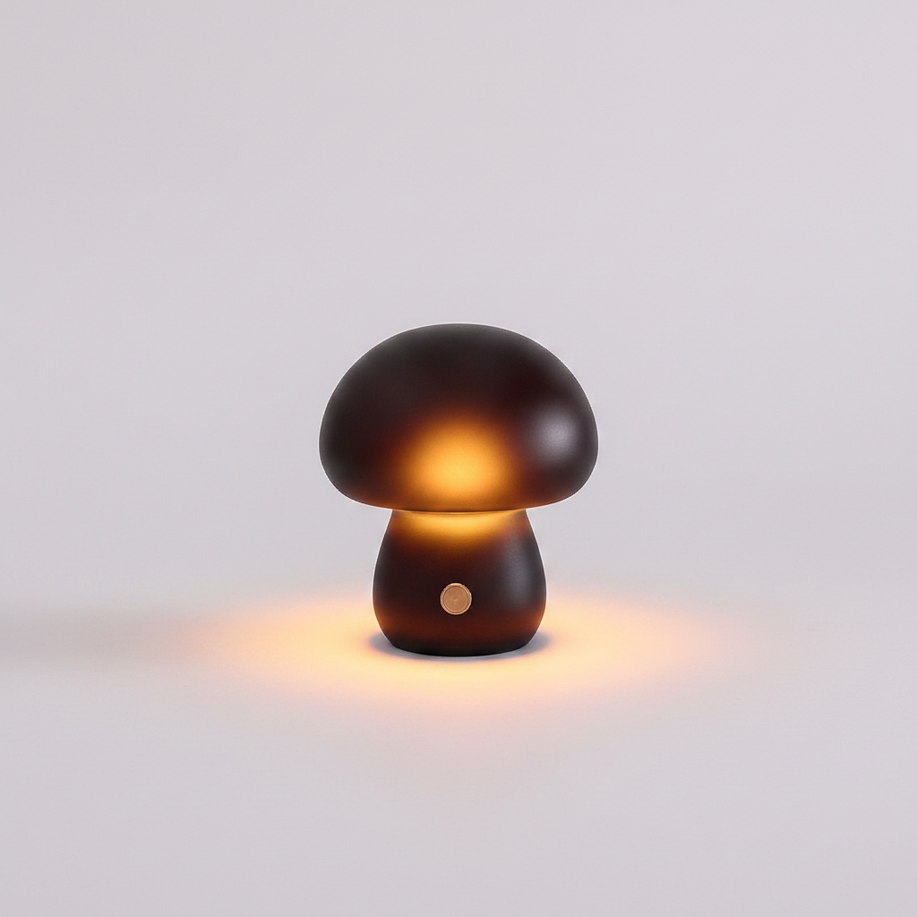 Lampka Nocna Portobello LED Drewniana – Ciepłe Oświetlenie do Sypialni
