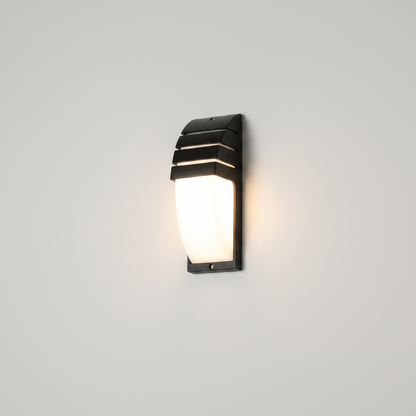 Lampa zewnętrzna - z czujnikiem aluminium i dąb