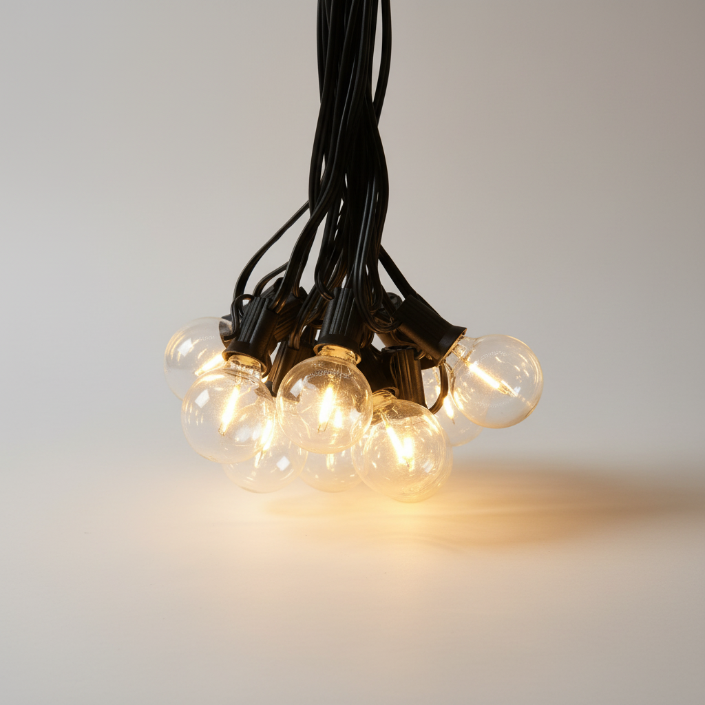 Lampki ogrodowe - solarne LED łańcuch świetlny