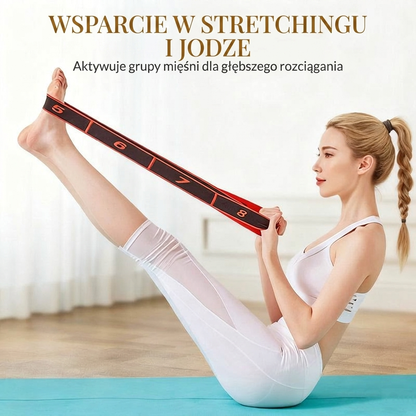 Taśma oporowa do jogi - wsparcie w stretchingu i jodze