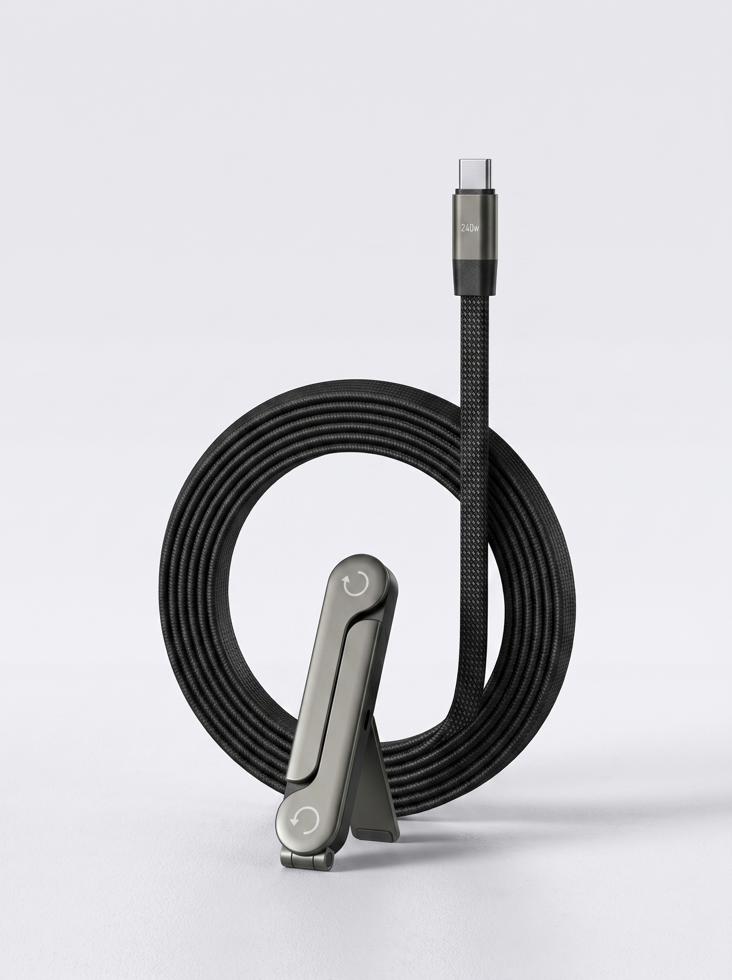 Kabel ładowania 240W - regulowany stojak złącze 90 stopni