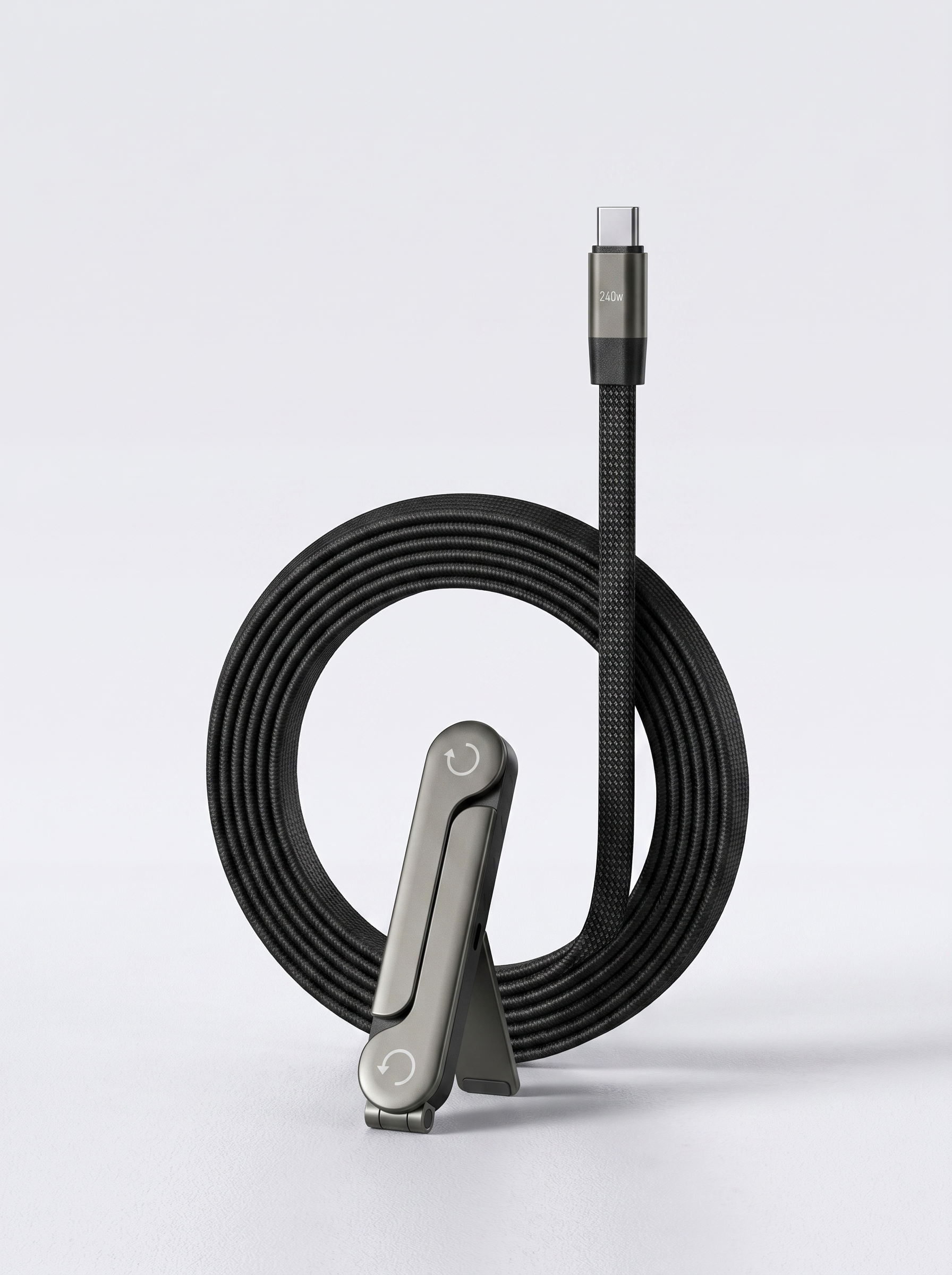 Kabel ładowania 240W - regulowany stojak złącze 90 stopni