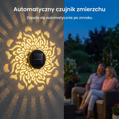 Lampa solarna mandala - automatyczny czujnik zmierzchu