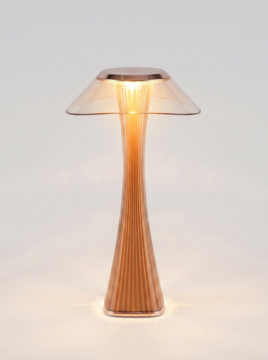 Lampa stołowa rzeźbiona - bezprzewodowa LED trzy barwy bieli