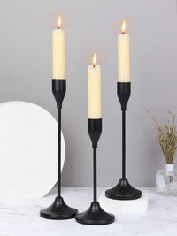 Guldfärgad ljusstake - elegant set om 3 vintage
